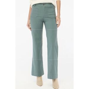 J.Crew Lizzie High-Rise Patch-Pocket Wide-Leg Pants WMNS 29 Pale Spinach BW803